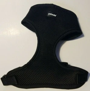 Soft Breathable Mesh Leash D-Ring Black Belt Harness Safety Vest Dog Petmate Med - Picture 1 of 12