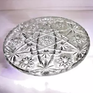 Vintage 1950s Anchor Hocking Star of David Serving Platter 11" Unused - Picture 1 of 9