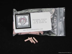 Hellerman Sleeves 2 mm diameter PINK H20X20, Bag of 100 - Picture 1 of 1
