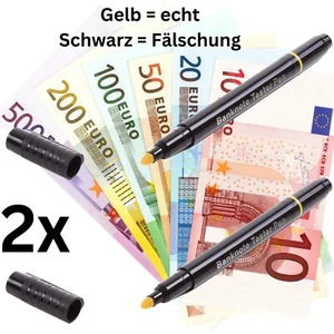 Prüfstift Geldscheinprüfer Banknote Falschgeldprüfer Test Pen Geld Tester 2x - Bild 1 von 4