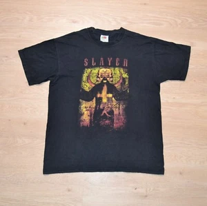 T-shirt nera uomo vintage Slayer Concert Tour 2004 taglia M - Foto 1 di 11