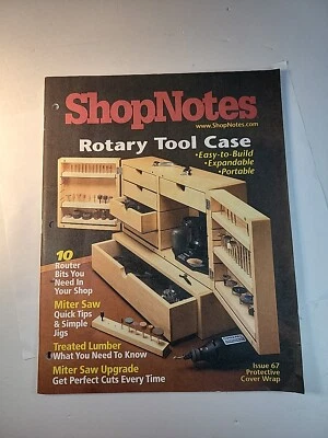 ShopNotes Magazine Vol 12 Issue 67 Rotary Tool Case and Miter Saw Tips - Image 1 of 4