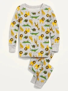 NWT Old Navy Unisex Graphic Pajama Sleep Set Safari Animals Toddler Boy Girl 5T - Picture 1 of 1