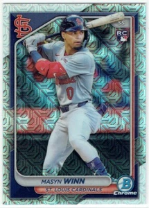 2024 Bowman Chrome Mega Box #61 Masyn Winn Rookie Card - Picture 1 of 2