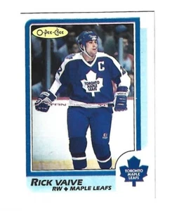 RARE 1986 OPC FACTORY BLANK BACK PROOF - RICK VAIVE MINT !!!! - Picture 1 of 1
