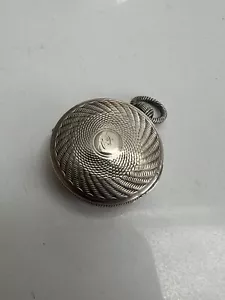 ANTIQUE GEO IV ROUND SILVER VINAIGRETTE - LESDAM & VALE BIRMINGHAM 1826 - Picture 1 of 13