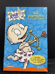 Vintage Nickelodeon Rugrats 40 Valentinstag & 40 Leckerbissen Säcke - selten• 2000• ungeöffnet - Bild 1 von 8