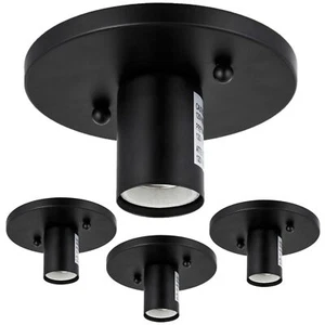 4Pack Lamp Holder, Decorative Black Desktop Lamp, E26 Light Bulb Holder Base - Picture 1 of 6