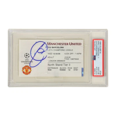 Xavi Signed 1998 UEFA Champions League European Debut Match Ticket – PSA 2 - Image 1 of 2