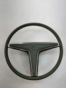 78-87 Pontiac Grand Prix Lemans Molded Rubber Steering Wheel OEM Green/Woodgrain - Picture 1 of 12