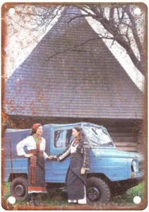 Vintage LUAZ 969M1966 to 1992 Auto Ad Reproduction Retro Look Metal Sign A1472 - Picture 1 of 2
