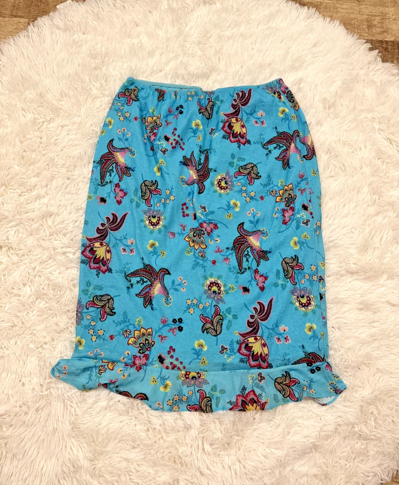 Falda y2k Fairy Paisley Talla L Elástica Funky Volantes Cottage Core Boho Barbie Foto 1 de 4