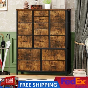 Tall Dresser Modern Fabric Chests of Drawers Storage Cabinet for Closet Hallway - Picture 1 of 10