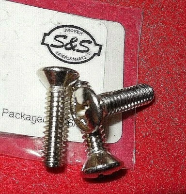 3X OEM S&S Tear Drop Air Cleaner Cover Screws SUPER E SUPER G SUPER B 50-0094 - Image 1 of 4