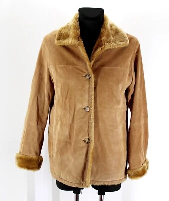 Lederjacke Montego Winterjacke Freizeitjacke Veloursleder braun Gr. 40 - Bild 1 von 3