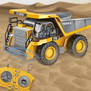 1:24 9 Channels RC Alloy Dump Truck Car Engineering Vehicle Remote Control - Picture 1 of 13