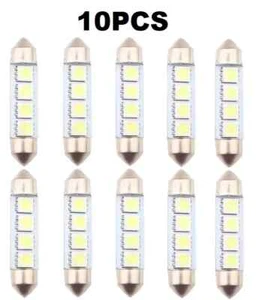 FIT VOLKSWAGEN 239 272 Led Car C5W White Number Plate Festoon Light Bulbs 41mm - Picture 1 of 24