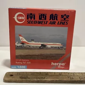 1:500 Herpa Southwest JTA Airlines Boeing 767 Jet Die Toy Scale Model Wings - Picture 1 of 10