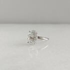 2 Carat Oval Cut Lab Created Diamond Solitaire Wedding Ring 14K White Gold Over