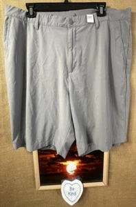 Adidas Hombre’s Gris Plano Sólido Atlético Pantalones 44W Cremallera Bolsillos Vietnam - Imagen 1 de 5