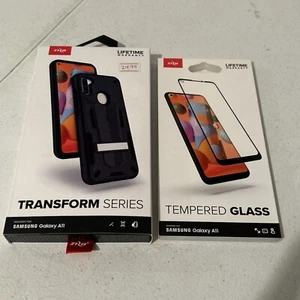NEU Samsung Galaxy A11 ZIZO Transform Handyhülle Case Schwarz Plus Hartglas - Bild 1 von 6