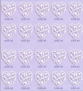 US #4151a MNH Booklet 2007 Love Silver Purple Heart [P11111 BC234] - Picture 1 of 2