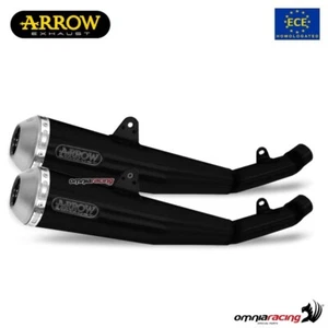 Scarichi Arrow Pro Racing omologato acciaio nero Triumph Speed Twin 1200 19-20 - Imagen 1 de 8