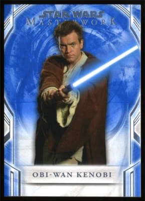 2018 TOPPS STAR WARS MASTERWORK BLUE PARALLEL #5 OBI-WAN KENOBI Ewan McGregor - Image 1 of 2