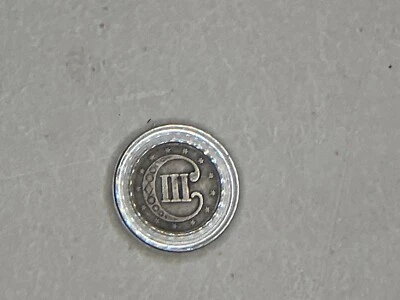 1853 Three 3 Cent SILVER Piece United States Coin w/ free shipping  - Image 1 of 2