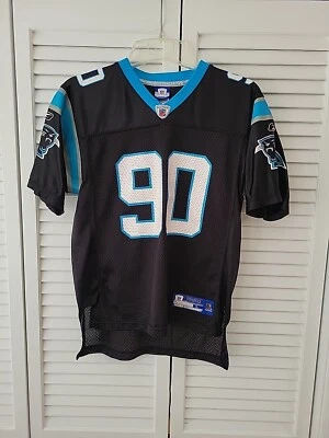 Carolina Panthers #90 Julius Peppers Reebok NFL Jersey Negro Juvenil Grande L 14-16 Foto 1 de 4
