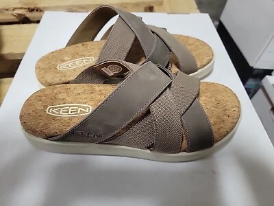 Sandalias Keen Elle Mixtas Deslizables Mujer Talla 6 Atigrado/Abedul - Nuevas Foto 1 de 4