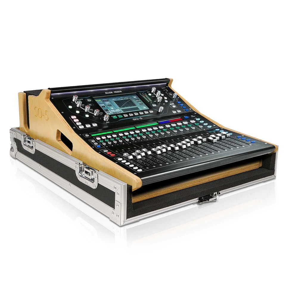 Sound Town ATA Plywood Mixer Case w/ Doghouse for SQ5 Mixer Console (STRC-SQ5DH)