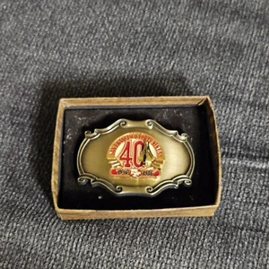 Vintage 1978 San Francisco 49ers Football Team 40 Jahre Gürtelschnalle 1946-1986 - Bild 1 von 4