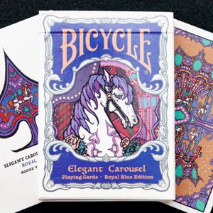 Bicycle Elegant Carousel Royal Blue Playing Cards - Picture 1 of 1