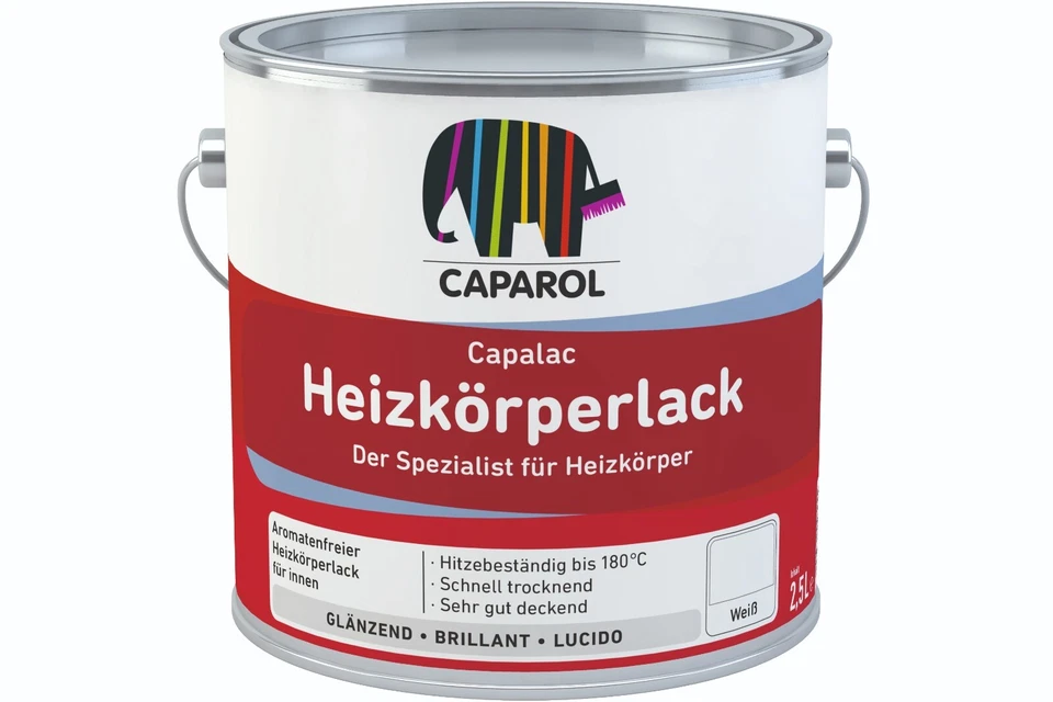Caparol Capalac Heizkörperlack 0,375 Liter weiß - Bild 1 von 1