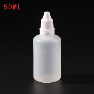 5-100ML Portable Empty Plastic Squeezable Eye Liquid Dropper Box Travel Bottles