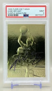 Kobe Bryant 1996 Fleer 23K Gold Rookie Purple Signature Series - PSA 9 MINT - Bild 1 von 2