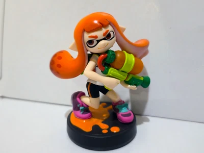 Inkling Girl оранжевый Amiibo Nintendo Splatoon Super Smash Bros Wii U 3DS переключатель - Изображение 1 из 2