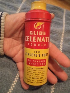 1960's Original Glide Celenate Powder Tin - Chicago, Illinois VINTAGE TIN - Bild 1 von 15