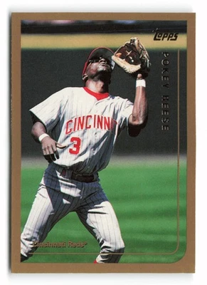1999 Topps #424 Pokey Reese Cincinnati Reds - Image 1 of 2
