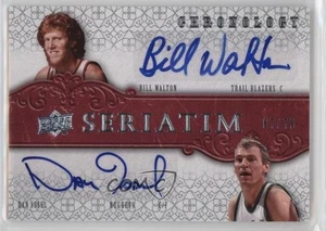 2007-08 Upper Deck Chronology Seriatim Dual/70 Bill Walton Dan Issel Auto Salón de la fama - Imagen 1 de 4