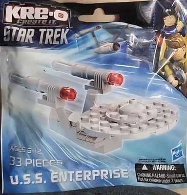 Juguete de construcción Hasbro Kre-O Star Trek USS Enterprise (A4254) RARO NUEVO Foto 1 de 3