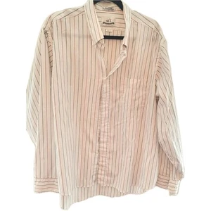 Vintage 80's/90's Van Heusen Striped Button Down Shirt Sz 18 36/37 Preppy - Picture 1 of 3