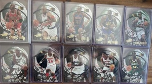 1995-96 FLEER NBA MAXIMUM METAL DIE-CUT COMPLETE INSERT SET 1-10 MICHAEL JORDAN - Picture 1 of 2