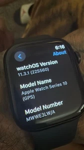 Apple Watch Gen 10 Series 10 42mm Black Aluminum - Picture 1 of 4