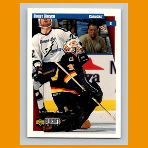 Tarjeta de hockey Corey Hirsch #258 1997-98 Collectors Choice Vancouver Canucks NHL - Imagen 1 de 3