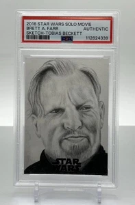 2018 Topps Star Wars Solo Movie Tobias Beckett Sketch Brett Farr PSA Authentic - Picture 1 of 2