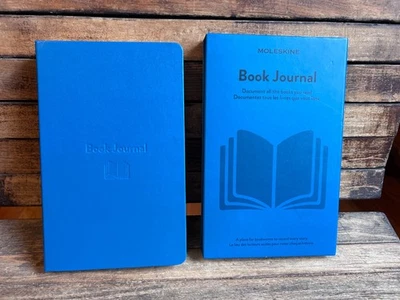 Синий Молескин книга журнал (открытый, но неиспользованный) - Изображение 1 из 4