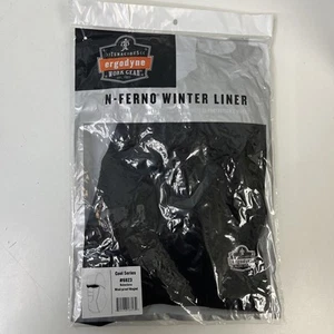 ERGODYNE N-Ferno 6823 Black Wind-Proof Hinged Thermal Balaclava Mask Hi Vis - Picture 1 of 3