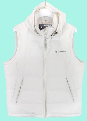 CHAMPION Rochester Waistcoat Men's LARGE Full Zip Down Filled Hidden Hood - Image 1 of 4